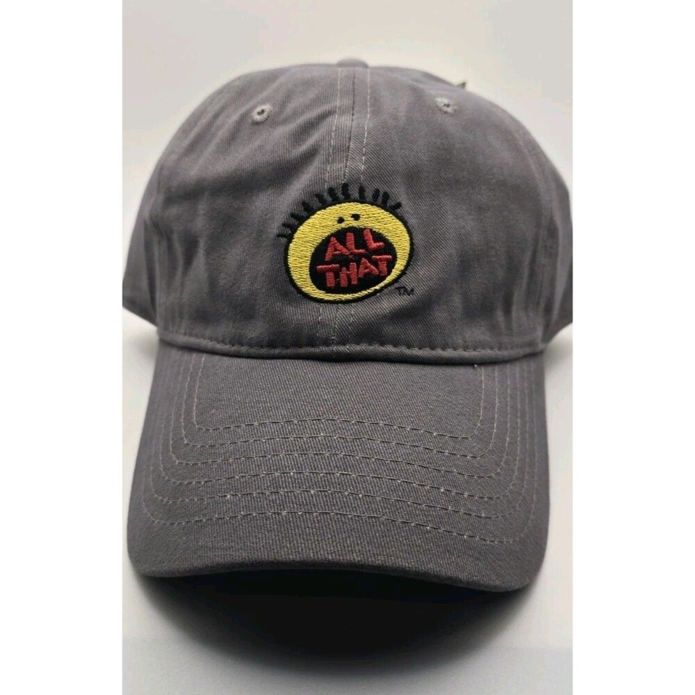 Nickelodeon All That Hat Cap Grey Concept One NWT 90s Retro Dad Hat